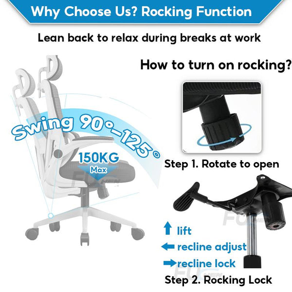 Mesh Office Chair High-back Lifting 160-185cm Thicken Office Chair Latex Ergonomic Comfort Home