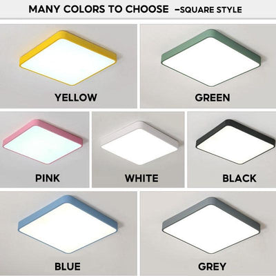 JINQUANJIA Ceiling Lamp LED 36W/48W/72W/96W Nordic Minimalism Ceiling Light - Ultra Thin Ceiling