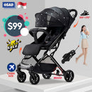 OSAD Baby Stroller Foldable Kids Travel Stroller Lightweight Compact Pram