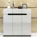 Shoe Cabinet Modern Simple Cupboard Home Door Large Capacity Solid Wood Multifunctional Storage