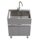 304 Sink Stainless Wash Pool Basin Steel Laundry Cabinet Bathroom Cabinets Washbasin Laundry Pool
