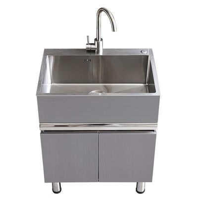 304 Sink Stainless Wash Pool Basin Steel Laundry Cabinet Bathroom Cabinets Washbasin Laundry Pool