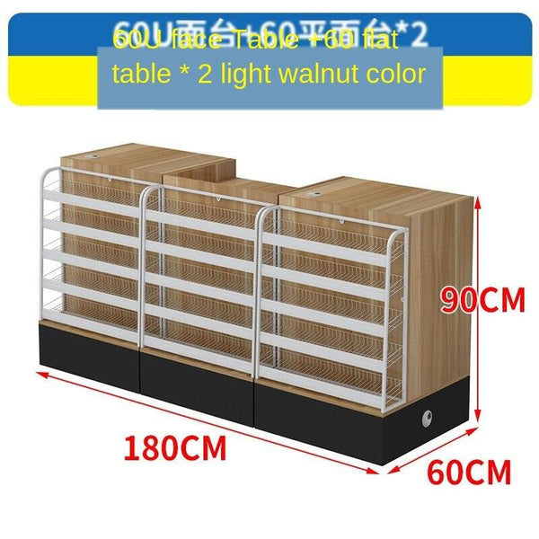 Xibolai Supermarket Pharmacy Convenience Cashier Desk Store Shelf Storage Household Display Cabinet