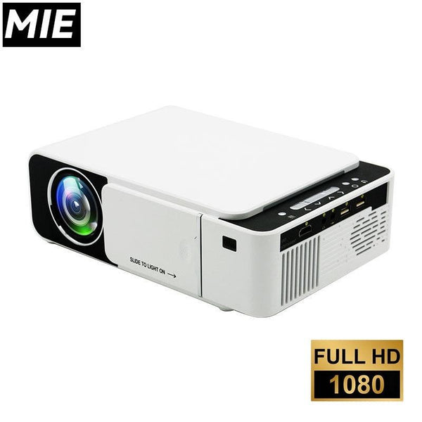 Home Projector T5/T6 Household Portable1080P LED Mini Projector HD Bluetooth WiFi Smart Android Home
