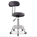 Leather Bar Stool Swivel Chair High Back Lifting Bar Chair Beauty Barber Shop Chair Round Stool With