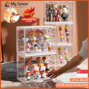 Popmart Display Box Acrylic Figurine Display Case For Blind box Lego With Display Shelf Transparent