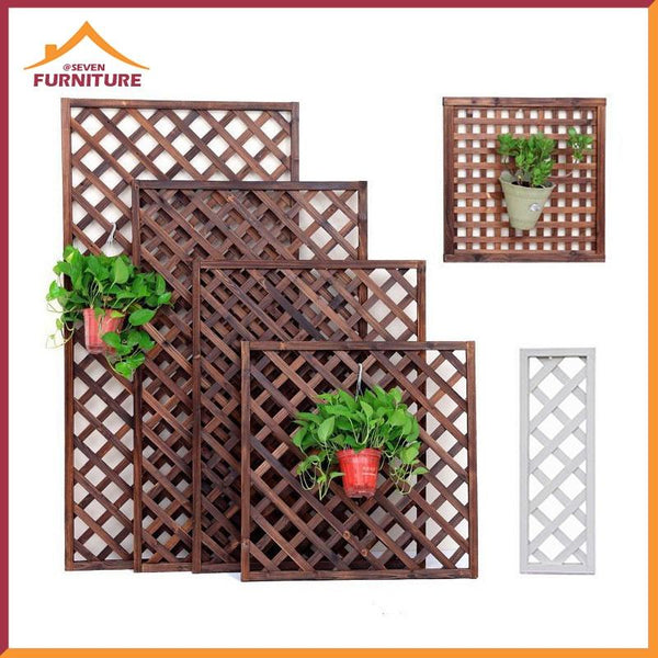 Garden Fence Anticorrosive Wood Fence Outdoor Garden Fence Climbing Flower Rack