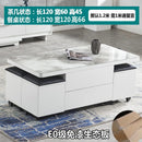 Lift Tea Table Modern Simple Small House Folding Retractable Storage Fire Stone Tea Table Dual