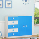 Simple Children's Wardrobe Baby Storage Combination Cabinet Girl Bedroom Wooden Wardrobe Baby