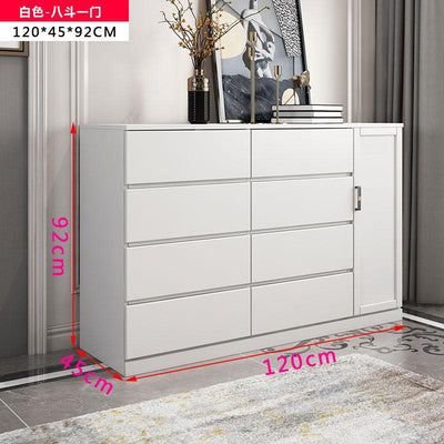 All Solid Wood Simple Modern Drawer Locker Living Room Bedroom Storage Cabinet Chest of Drawers