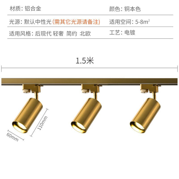🔥In Stock🔥 Nordic Gold Surface Mounted Spotlight Living Room Dining Room Household Ceiling