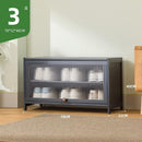 Shoe Cabinet Home Black Gray Shoe Cabinet 2022 New Flip Door Shoe Rack Cabinet