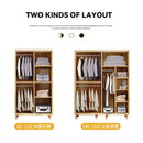 Kinbolee Nordic Wardrobe Sliding Door With Mirror Small Wardrobe Multi-smell Wardrobe