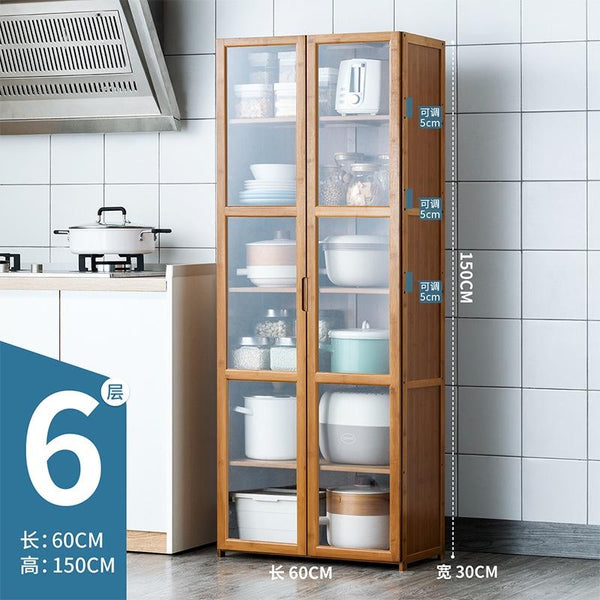 Kitchen Cabinet Multi-layer Kitchen Rack Bedroom Bookshelf Cabinet Home Sideboard Cabinet