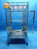 Ready Stock Bird Cage the New Promotion 304 Stainless Steel Bird Cage Parrot Cage Breeds Large Bird