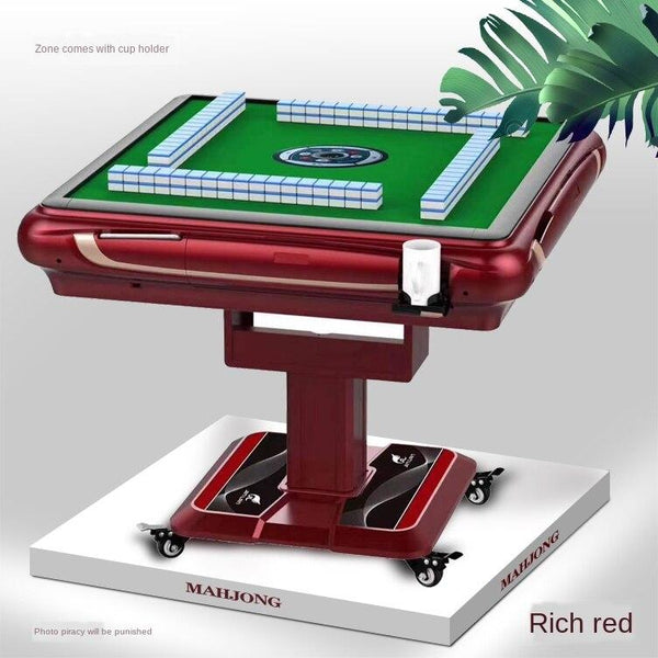Mute Automatic Mobile Folding High Dual-purpose Machine Mahjong Table Household Four-port Roller