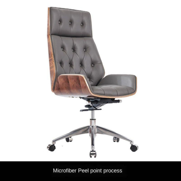 Reclining Computer Chair Office Chair With Emulsion Seat Backrest Ergonomic Massage Chair Home