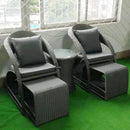 Outdoor Table and Chair Rattan Chair Small Apartment Home Leisure Lounge Chair Balcony Table and