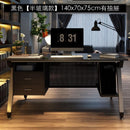 Boss desk single large class director tempered glass computer manager modern minimalist book table